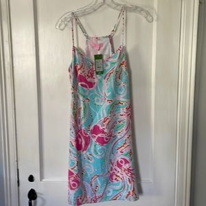NWT Lilly Pulitzer Jellies Be Jamie Spa Blue Dress